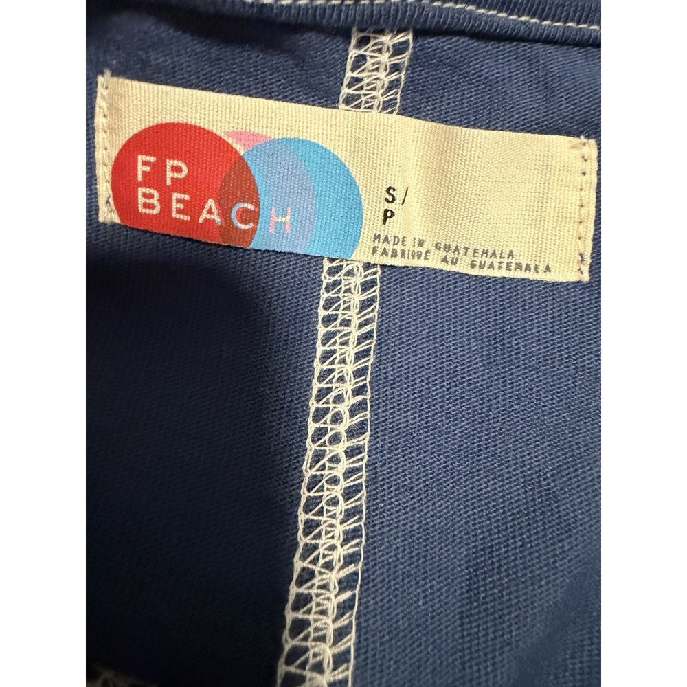 FP Beach Free People Strada Blue Baby Doll Tank Top Resort - Picture 8 of 8